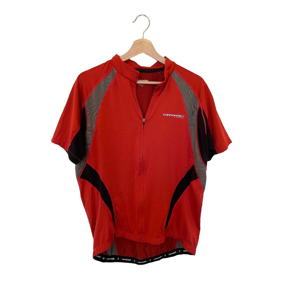 Shirt Cannondale Cycling Jersey Zip Men's Size Medium Bike Sleeve Short USA CANN